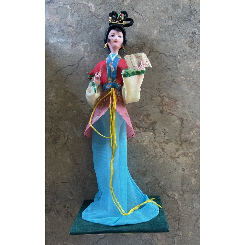 Vintage Chinese Handmade Doll 10"